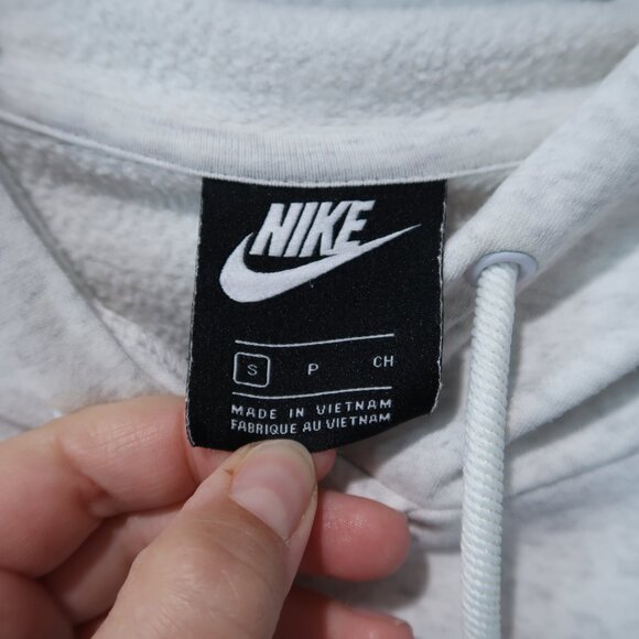 Nike Dress Womens Oversized Midi Hoodie Tunic Metallic Gold Gray White Top S - Picture 16 of 17